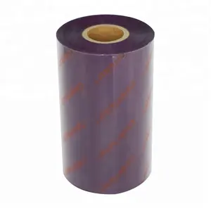 Godex-impresora de transferencia térmica G300, cinta térmica de resina de lavado, lámina de impresión púrpura y marrón, Compatible con Zebra personalizada CP3