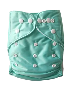 Cloth Diaper Nappy Manufacturer Color Modern Plain Pocket Snap PUL Baby All in One Size Polyester Stay Dry Suede Cloth