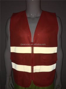 Chine Gros 100% Polyester Vêtement Salut-Vis Vélo Orange de Sécurité Vêtements De Travail <span class=keywords><strong>Gilet</strong></span> De Sécurité Routière Avec Poches - Product Image 2