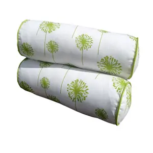 Impression extérieure cylindrique ronde yoga bolster oreiller couverture