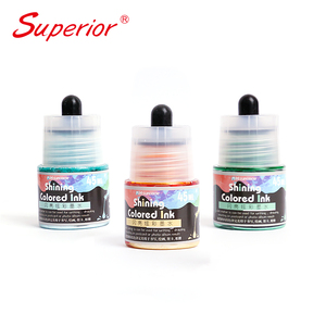 Qualité supérieure nouveau produit à base d'eau paillettes brillant d'<span class=keywords><strong>encre</strong></span> rechargée avec compte-gouttes bouteille utiliser pour le <span class=keywords><strong>dessin</strong></span> peuvent verser dans la brosse - Product Image 1