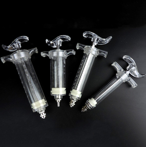 10ml 20ml 30ml 50ml Automatic Injection Veterinary Plastic Steel Syringe for Cattle Sheep Pig Poultry