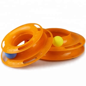 Hot sale Super Fun <span class=keywords><strong>3</strong></span> layers plastic tower cat track toy Interactive cat toy - Product Image 4