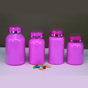 200cc Pink Plastik flasche für Kapsel pillen