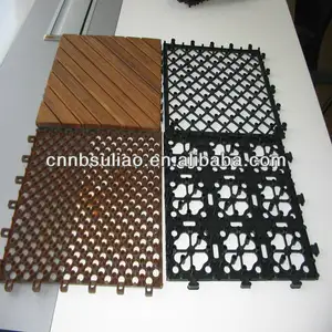 लकड़ी के फर्श सुरक्षात्मक प्लास्टिक ग्रिड टाइल, फर्श टाइल 30*30 cm