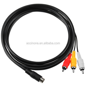 Audio Video A/V AV Cable Cable for SEGA Genesis <strong>2</strong> 3 System &amp; <strong>Mega</strong> <strong>Drive</strong> <strong>2</strong> &amp; 3 AV Cord DHL FEDEX UPS FREE SHIPPING - Product Image 3
