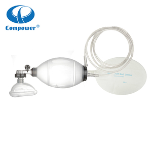 Compower Bán Buôn Tái Sử Dụng CPR Xách Tay Dành Cho Người Lớn Của Nhãn Hiệu Resuscitators Hình Bầu Dục <span class=keywords><strong>Silicone</strong></span> <span class=keywords><strong>Resuscitator</strong></span> Ambu Túi Cho Hồi Sức - Product Image 5