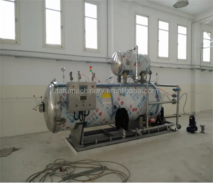 Autoclave retort sterilizer for processing packaged beverages and food products