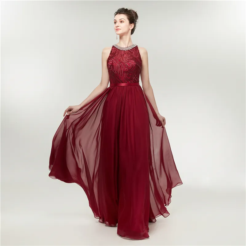 6 Color Long Chiffon Cheap Bridesmaid Dresses 2019 New Fashion Designer European Style Women's Party Dresses Lady Prom Gowns