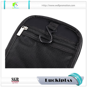Colgante del recorrido mens plegable neceseres de viaje, neceser de viaje negro - Product Image 5