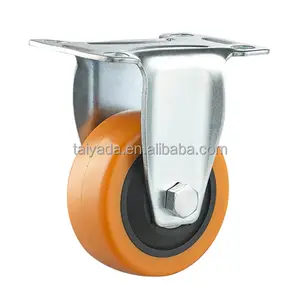 75ミリメートル90ミリメートル100ミリメートル125ミリメートルMedium PU/PVC Material Colorful Customized Industrial Caster Wheel