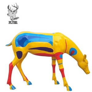 <span class=keywords><strong>Giardino</strong></span> a grandezza naturale resina scultura animale resina Sika grandi statue di cervi di natale - Product Image 5