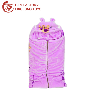 <span class=keywords><strong>Invierno</strong></span> cálido musulmán bebé Swaddle mantas infantil recién nacido espesar <span class=keywords><strong>saco</strong></span> envoltura Rosa conejo sombrero con cremallera musulmán Swaddle - Product Image 3