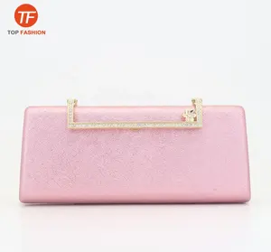 Sparkle PU Women Clutches Pink Evening Bag Wholesales from China Supplier