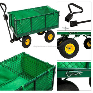 Transportwagen Bollerwagen Gartenkarre Mit Plane 550kg Carro de jardín de malla de utilidad <span class=keywords><strong>plegable</strong></span> - Product Image 2
