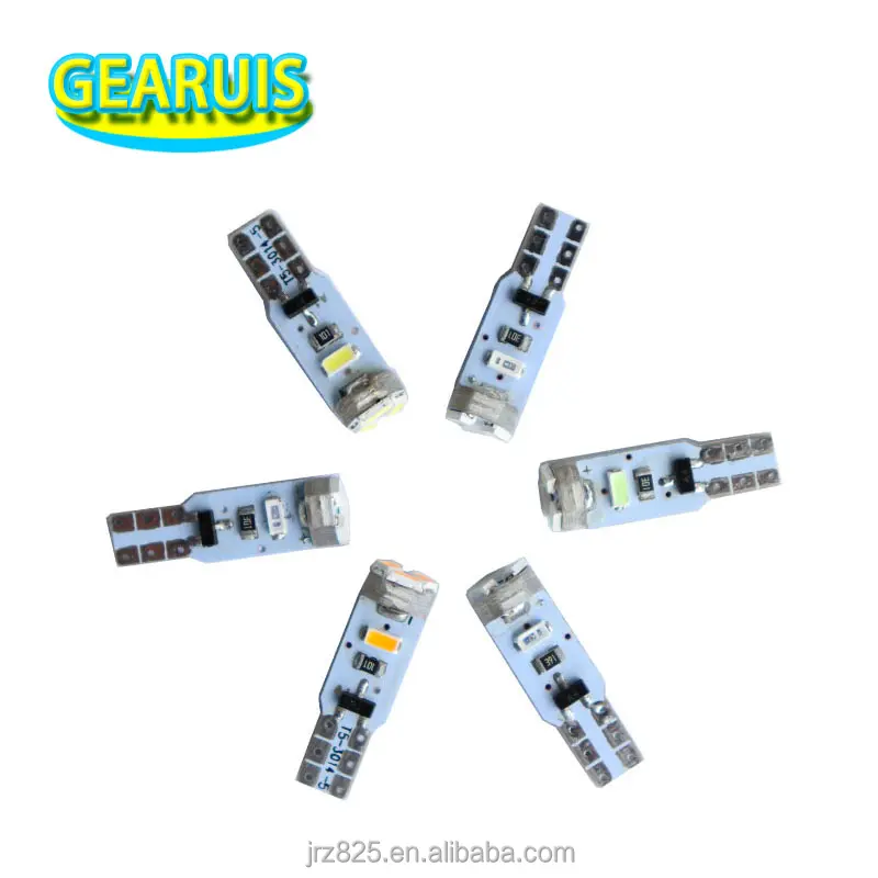 AC 12V T5 led 5 SMD 3014 LED 5SMD Instrument Panel Speedometer Dashboard Light Bulbs LED white blue red yellow green