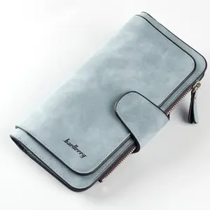 Baellerry Forever Frosted Leather Wallet For Woman Button Wallet