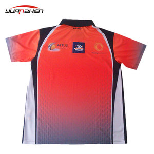 Custom mens sublimación pesca camisa jersey - Product Image 4
