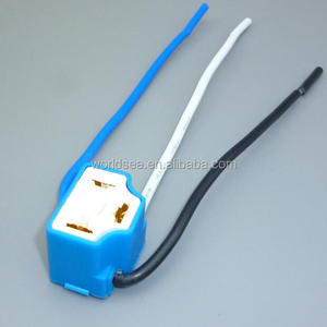 Conector de ángulo de curva de enchufe de cerámica automática <span class=keywords><strong>H4</strong></span> 9003 soporte de enchufe hembra - Product Image 1