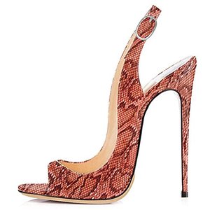 Chaussures habillées pour femmes <span class=keywords><strong>de</strong></span> haute qualité, sexy, en <span class=keywords><strong>peau</strong></span> <span class=keywords><strong>de</strong></span> crocodile, 12 cm, sandales à talons hauts à bout ouvert - Product Image 4