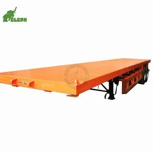 低价运输车辆2轴20ft平板集装箱拖车，用于卡车