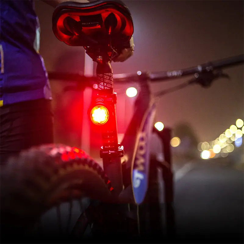 De advertencia de frenos de bicicleta luz trasera lámpara brillante Flash Led luz trasera para bicicleta ciclismo luz trasera bicicleta