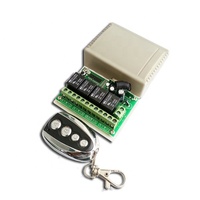Télécommande relais sans fil 4 canaux 12V DC 200m de portée 433Mhz Matériau ABS Fonction température