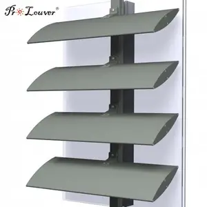 Chất Lượng Tuyệt Vời Aerofoil Louver Blades, Nhôm Louvers, Aerofoil Đùn