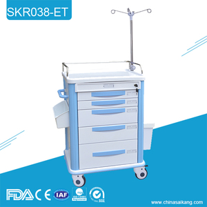 SKR038-ET Chariot simple adapté aux besoins du client de médecine d'<span class=keywords><strong>urgence</strong></span> d'hôpital - Product Image 1