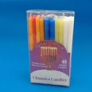 Chinese Supplier Directly Sale Purple Colored Chanukah Candle