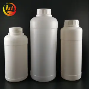 Botella vacía de plástico hdpe, tapa a prueba de manipulaciones, 1 litro, 0.5l, 500ml