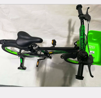 Bicicleta BMX de 4 Ruedas para Niños de 5 Años, 16 Pulgadas, Una Velocidad, Horquilla de Acero al Carbono, Llanta de Aleación de Aluminio, Ruedas de Entrenamiento, Suspensión Delantera