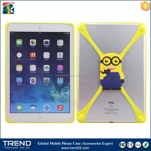Tamaño grande silicón de <span class=keywords><strong>la</strong></span> historieta 3d caso de parachoques para el ipad aire, universal de silicona caja del teléfono - Product Image 2