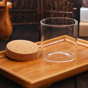 Commercio all'ingrosso Su Ordinazione 250 <span class=keywords><strong>Ml</strong></span> di <span class=keywords><strong>Vetro</strong></span> di Stoccaggio Alimentare Biscotto Vaso Con Tappo <span class=keywords><strong>In</strong></span> Sughero Coperchio <span class=keywords><strong>In</strong></span> Legno - Product Image 4