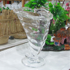 แก้วทรงเปลือกหอย <span class=keywords><strong>HR</strong></span> Glassware รุ่นแฟนซี โมเดิร์น สำหรับใส่ไอศกรีม มิลค์เชค ขนาด 350 มล. เหมาะสำหรับงานปาร์ตี้ งานแต่งงาน ร้านอาหาร - Product Image 6