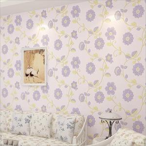 Papel Tapiz No Tejido, Papel Tapiz de Diseño <span class=keywords><strong>Bf</strong></span>, Decoración del Hogar, Arte Mural para Paredes, Flores 3D, Decoración Romántica para Paredes de Habitaciones de Boda - Product Image 2