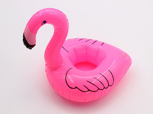 Portavasos inflable con forma de flamenco, juguete flotante para fiesta en la piscina, bandeja móvil, juguetes inflables personalizados - Product Image 4