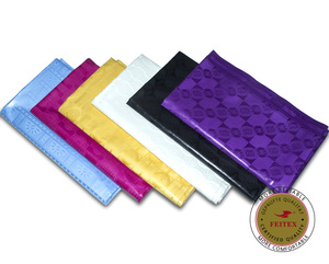 Tissu Bazin Riche de qualité allemande, coton jacquard respirant, tissus brodés de Guinée pour la <span class=keywords><strong>couture</strong></span> - Product Image 5