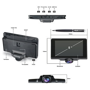 Cámara para Auto 360° Panorámica, Cámara Dual <span class=keywords><strong>DVR</strong></span> con Monitor de Estacionamiento - Product Image 4