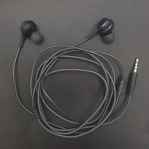 슈퍼 중장비 이어폰 삼성 s8 s9 note9 헤드폰 EO-IG955 3.5mm 커넥터 엉킴이없는 디자인 이어폰 듣기 음악
