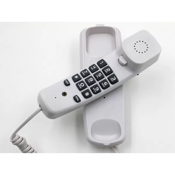 Telemóveis com fio de forma fina guarnição linha de telefone para o hotel