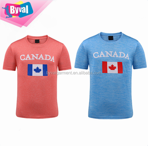 เสื้อยืดพิมพ์ลายธงชาติแคนาดา คอโอ ผู้ชาย ผ้าโพลีเอสเตอร์ 100% - Product Image 6