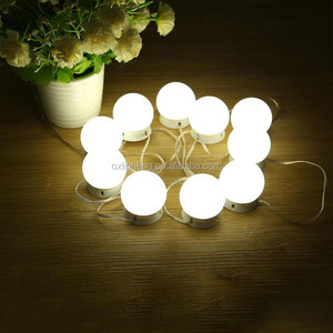 Led trang điểm gương Vanity ánh sáng USB sạc cổng <span class=keywords><strong>holly</strong></span> gỗ LED bóng đèn chuỗi ánh sáng - Product Image 5