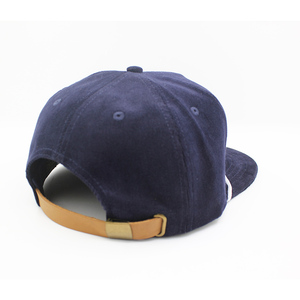 Tùy chỉnh hải quân nhung da Dây đeo <span class=keywords><strong>5</strong></span> Bảng điều khiển SNAPBACK <span class=keywords><strong>HAT</strong></span> bán buôn, dây Snapback - Product Image 5