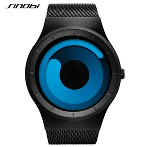 Sinobi 9659 Mannen Horloge Quartz Roestvrij Stalen Horloge Mannen Eenvoudige Stijl Horloge