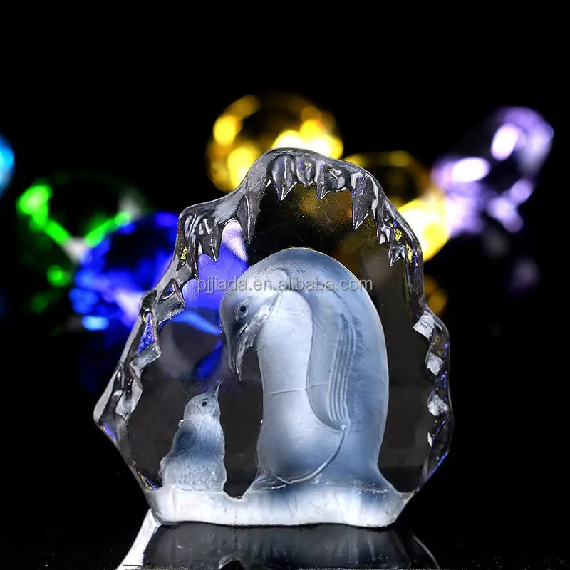 Leere Persönliche Custom gravur geätzt foto rahmen kristall glas eisberg für Souvenir Geschenk