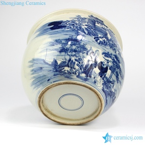 RZMW01 - Maceta de Cerámica <span class=keywords><strong>para</strong></span> Bonsái con Diseño de Flores Pintadas a Mano de Jingdezhen Antiguo - Product Image 2