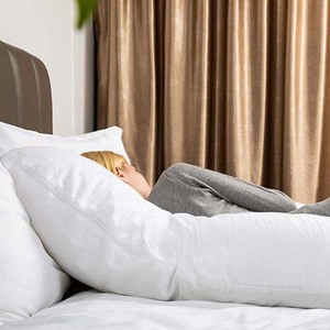Vente en gros 100% coton couleur personnalisée multi-usage corps en forme de U oreiller de <span class=keywords><strong>grossesse</strong></span> oreiller de maternité - Product Image 6