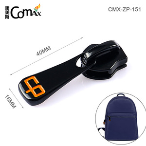 Negro mate metal fuerte slider bolsa tiradores de cremallera - Product Image 5