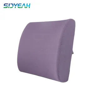 PU Moulded Memory Foam lumbar support cushion, back car seat pillow, different color available with 3D mesh ventilated fabric